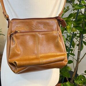 Relic Tan Leather Crossbody Bag